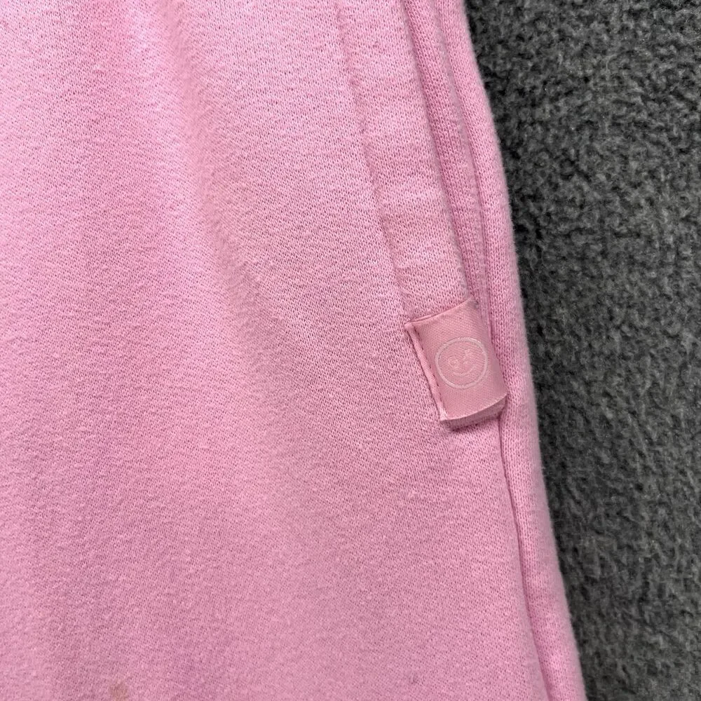 Gilly Hicks Sweatpants Womens XS Pink‎ Wide Leg High Rise Pull On Drawstrings - Picture 9 of 16